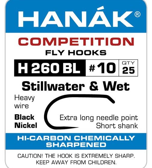 Hanak H 260 BL Short Shank Nymph/Wet Fly Hook